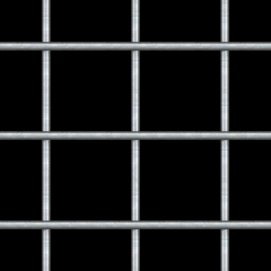 McNICHOLS® Wire Mesh Square, Galvanized Steel, Galfan Coated, Welded - Trimmed, 2" x 2" Mesh (Square), 1.8080" x 1.8080" Opening (Square), 0.192" Thick (6 Gauge) Wire Diameter, 82% Open Area McNICHOLS® Wire Mesh Square, Galvanized Steel, Galfan Coated, Welded - Trimmed, 2" x 2" Mesh (Square), 1.8080" x 1.8080" Opening (Square), 0.192" Thick (6 Gauge) Wire Diameter, 82% Open Area