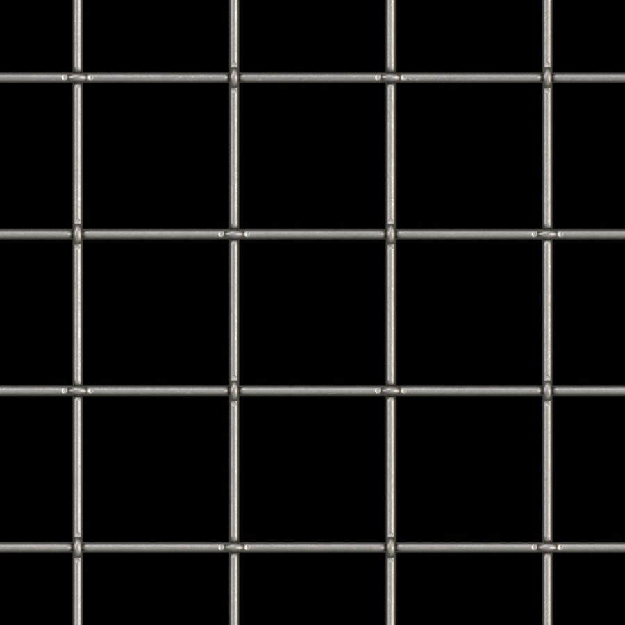 McNICHOLS® Wire Mesh Square, Carbon Steel, Cold Rolled, Woven - Lock Crimp Weave, 4" x 4" Mesh (Square), 3.7500" x 3.7500" Opening (Square), 0.250" Thick (2-3/4 Gauge) Wire Diameter, 90% Open Area McNICHOLS® Wire Mesh Square, Carbon Steel, Cold Rolled, Woven - Lock Crimp Weave, 4" x 4" Mesh (Square), 3.7500" x 3.7500" Opening (Square), 0.250" Thick (2-3/4 Gauge) Wire Diameter, 90% Open Area