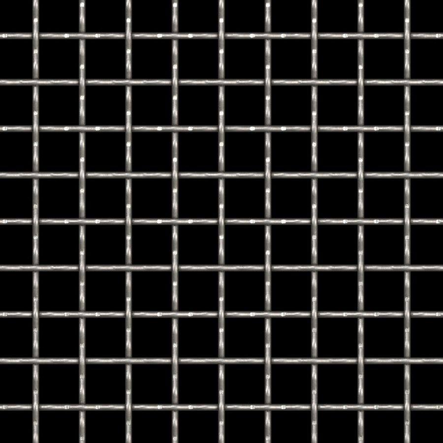 McNICHOLS® Wire Mesh Square, Carbon Steel, Cold Rolled, Woven - Intercrimp Weave, I3I3 Crimp Style, 0.7500" x 0.7500" Opening (Square), 0.120" Thick (11 Gauge) Wire Diameter, 74% Open Area McNICHOLS® Wire Mesh Square, Carbon Steel, Cold Rolled, Woven - Intercrimp Weave, I3I3 Crimp Style, 0.7500" x 0.7500" Opening (Square), 0.120" Thick (11 Gauge) Wire Diameter, 74% Open Area