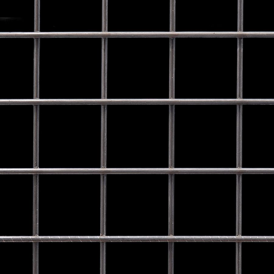 McNICHOLS® Wire Mesh Square, Carbon Steel, Cold Rolled, Welded - Untrimmed, 1-1/2" x 1-1/2" Mesh (Square), 1.3650" x 1.3650" Opening (Square), 0.135" Thick (10 Gauge) Wire Diameter, 83% Open Area