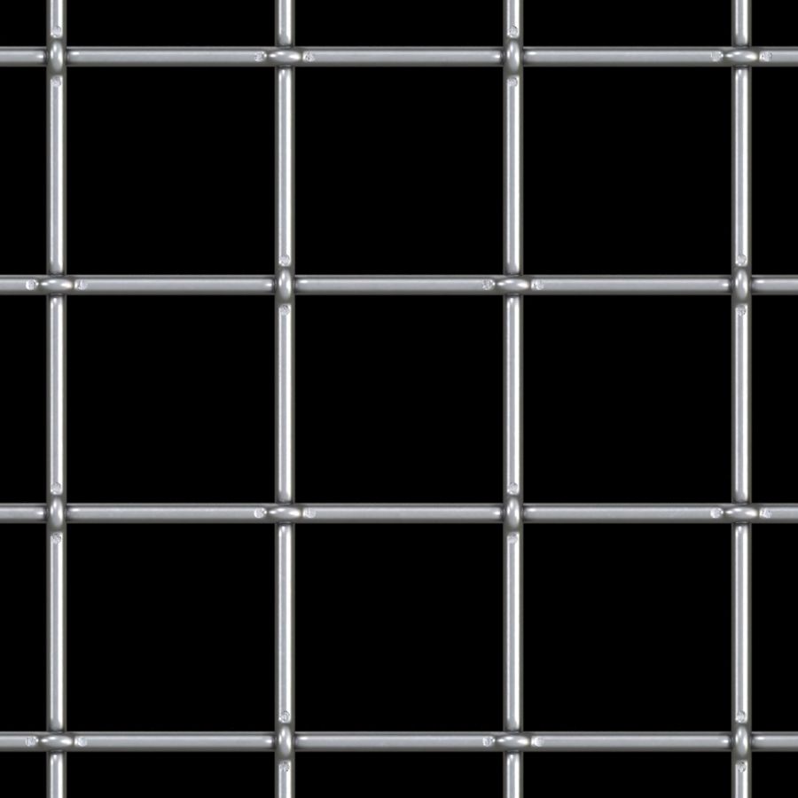 McNICHOLS® Wire Mesh Square, Aluminum, Alloy 1350-H19, Woven - Lock Crimp Weave, 2.0000" x 2.0000" Opening (Square), 0.192" Thick (6 Gauge) Wire Diameter, 83% Open Area McNICHOLS® Wire Mesh Square, Aluminum, Alloy 1350-H19, Woven - Lock Crimp Weave, 2.0000" x 2.0000" Opening (Square), 0.192" Thick (6 Gauge) Wire Diameter, 83% Open Area