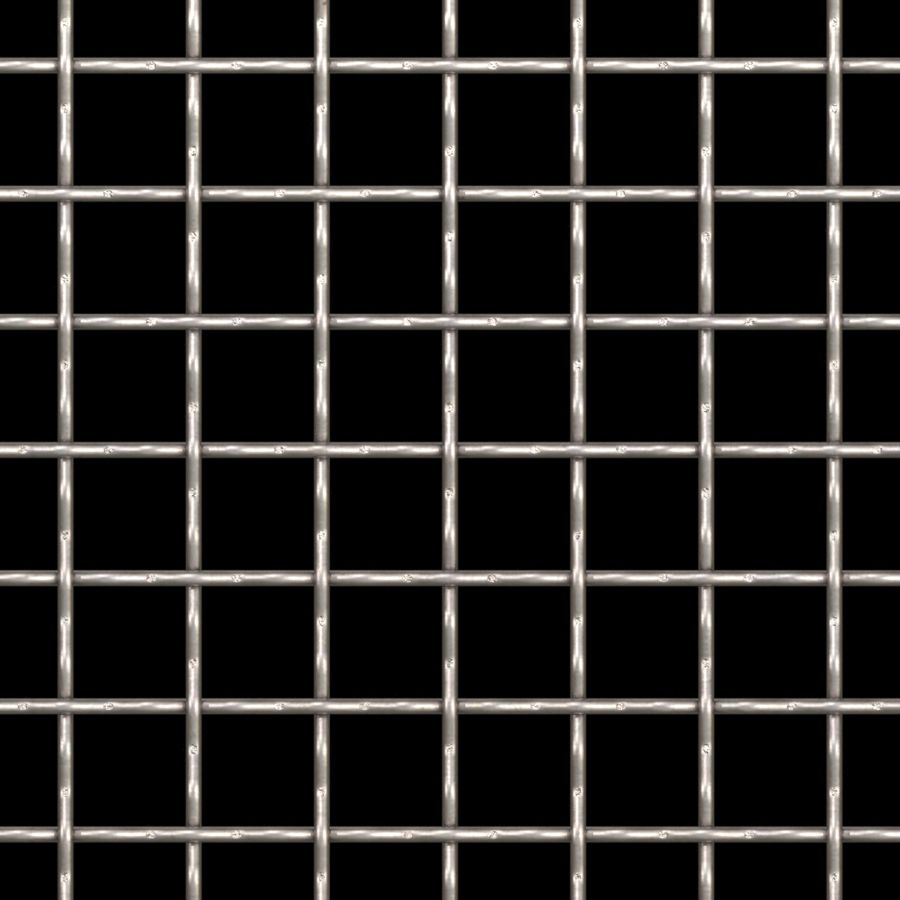 McNICHOLS® Wire Mesh Square, Stainless Steel, Type 304, Woven - Intercrimp Weave, I3I3 Crimp Style, 1 x 1 Mesh (Square), 0.8800" x 0.8800" Opening (Square), 0.120" Thick (11 Gauge) Wire Diameter, 77% Open Area McNICHOLS® Wire Mesh Square, Stainless Steel, Type 304, Woven - Intercrimp Weave, I3I3 Crimp Style, 1 x 1 Mesh (Square), 0.8800" x 0.8800" Opening (Square), 0.120" Thick (11 Gauge) Wire Diameter, 77% Open Area