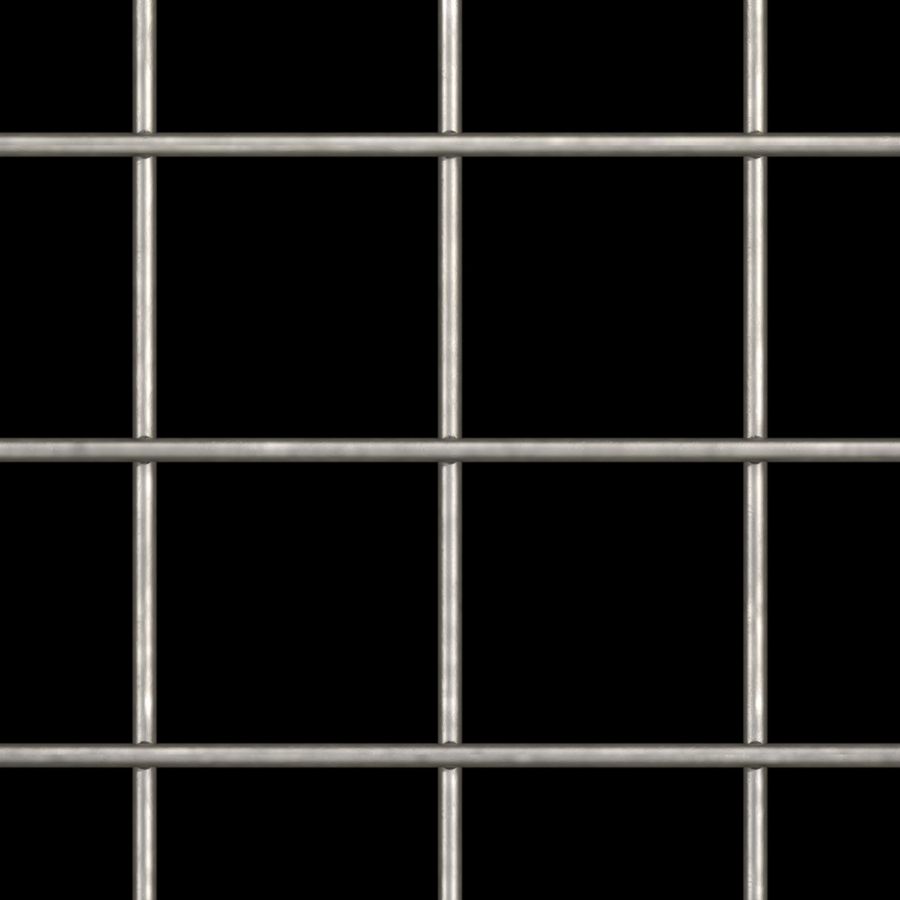 McNICHOLS® Wire Mesh Square, Stainless Steel, Type 304, Welded - Untrimmed, 4.0000" x 4.0000" Opening (Square), 0.250" Thick (2-3/4 Gauge) Wire Diameter, 89% Open Area McNICHOLS® Wire Mesh Square, Stainless Steel, Type 304, Welded - Untrimmed, 4.0000" x 4.0000" Opening (Square), 0.250" Thick (2-3/4 Gauge) Wire Diameter, 89% Open Area