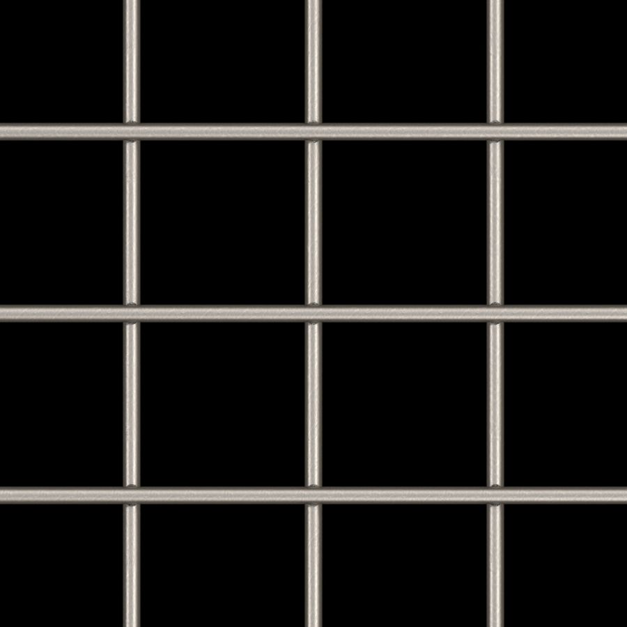 McNICHOLS® Wire Mesh Square, Stainless Steel, Type 304, Welded - Untrimmed, 2" x 2" Mesh (Square), 1.8120" x 1.8120" Opening (Square), 0.188" Thick (6-1/4 Gauge) Wire Diameter, 82% Open Area McNICHOLS® Wire Mesh Square, Stainless Steel, Type 304, Welded - Untrimmed, 2" x 2" Mesh (Square), 1.8120" x 1.8120" Opening (Square), 0.188" Thick (6-1/4 Gauge) Wire Diameter, 82% Open Area