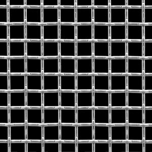 McNICHOLS&reg; Wire Mesh Square, Stainless Steel, Type 304, Woven - Lock Crimp Weave, 0.5000" x 0.5000" Opening (Square), 0.120" Thick (11 Gauge) Wire Diameter, 65% Open Area