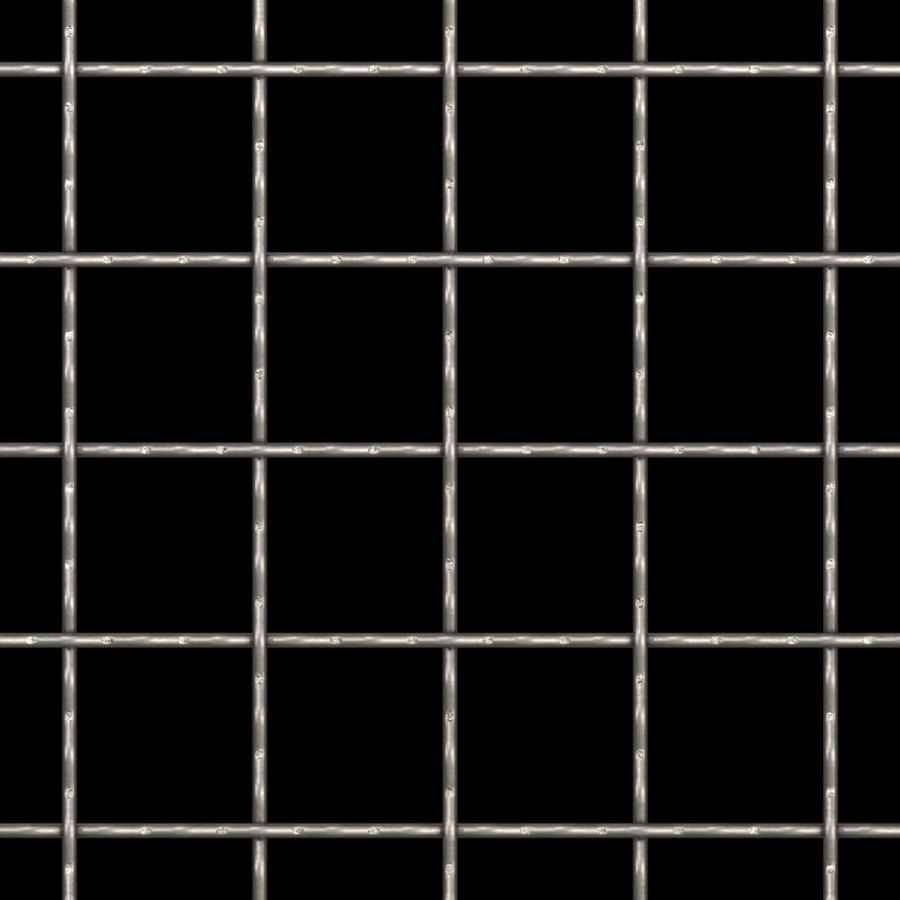 McNICHOLS® Wire Mesh Square, Stainless Steel, Type 304, Woven - Intercrimp Weave, I5I5 Crimp Style, 1.5000" x 1.5000" Opening (Square), 0.120" Thick (11 Gauge) Wire Diameter, 86% Open Area McNICHOLS® Wire Mesh Square, Stainless Steel, Type 304, Woven - Intercrimp Weave, I5I5 Crimp Style, 1.5000" x 1.5000" Opening (Square), 0.120" Thick (11 Gauge) Wire Diameter, 86% Open Area