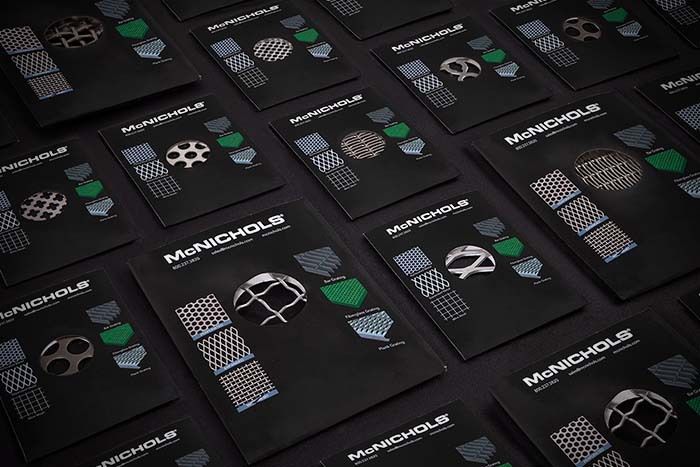 A group of samples in sample sleeves displayed on a table.